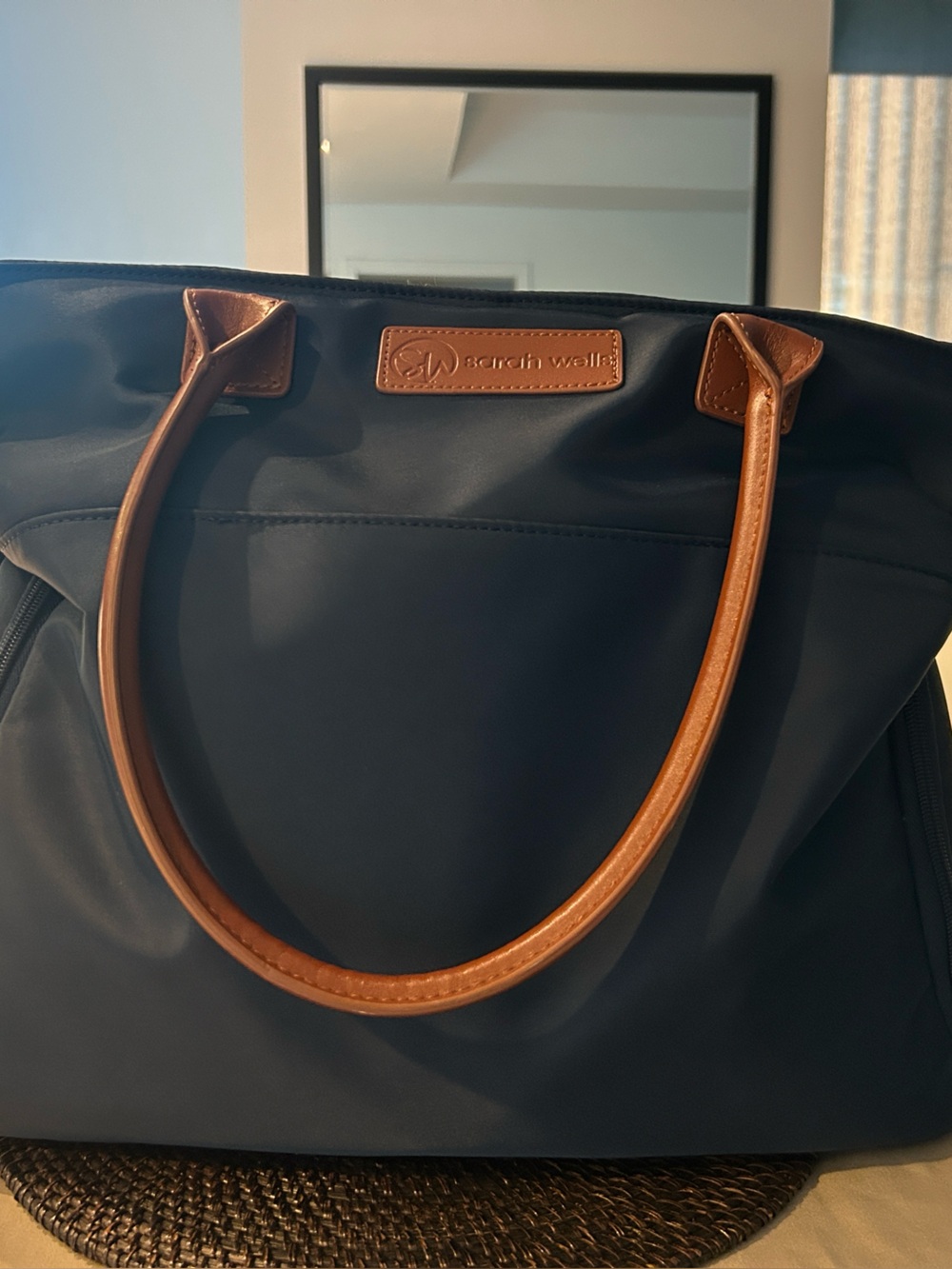 Sarah Wells Abby Breast pump tote in blue